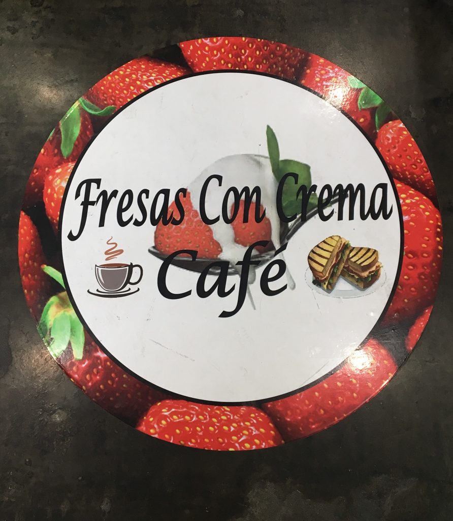 Fresas Con Crema Cafe